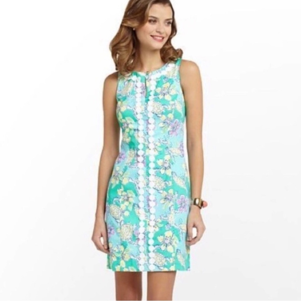 Lilly Pulitzer Ginny Shift Dress in Moving Slowly Easter dress size 14